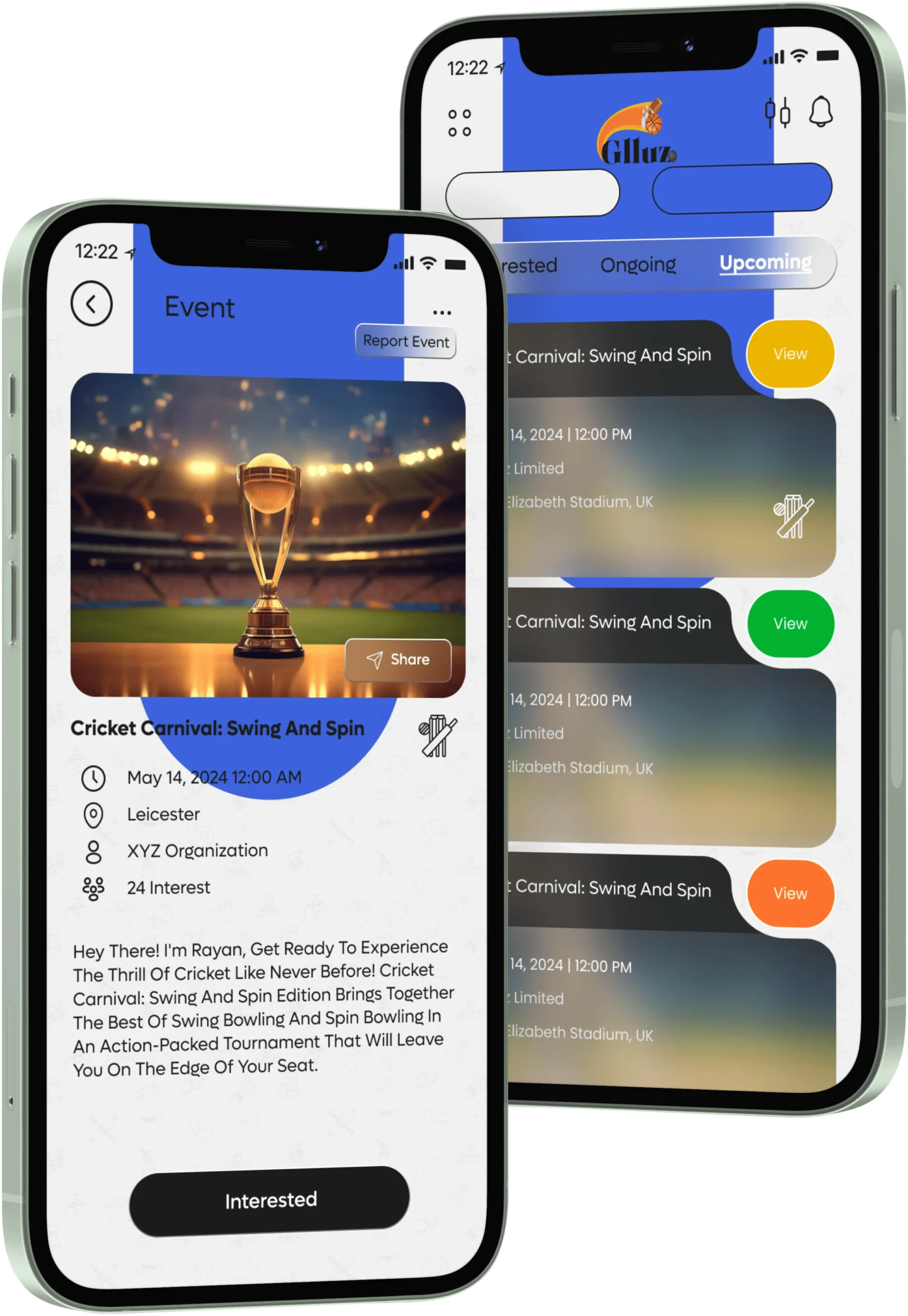 Glluz sports event
